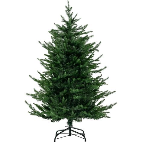 Albero di Natale artificiale da 136cm con 386 rametti in PE PVC 180 luci LED decorativo (1/5)