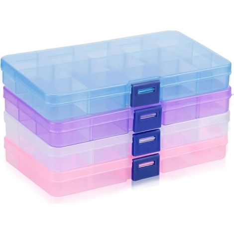 Boîte de rangement en plastique, boîte de tri, boîtes d'assortiment