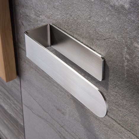 Anneau Porte-Serviettes - Acier Inoxydable - Auto-Adhésif Sans Perçage - Pour Salle De Bain Cuisine Bureau - 1 Pièce (1/5)