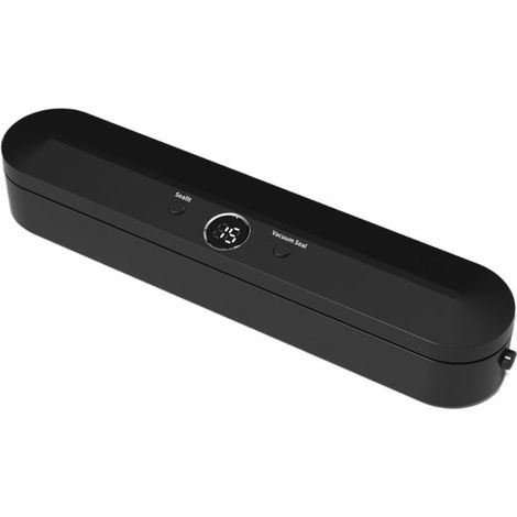 Machine sous vide automatique One-Touch, scelleuse alimentaire pour conservation à sec et humide, fonction de scellage des sachets, format compact, noir (1/5)