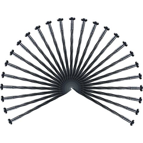 Clous Bordure de Gazon,tuteur Tomate, 25Pièces Piquets d'ancrage de Jardin en Plastique Clou de Sol pour Tente Piquets de Jardin en Spirale pour Bordure de Pavé Gazon Artificiel(8 Pouces 25 pièces)