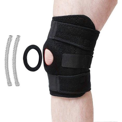 Genouillère simple, support pour les jambes et les cuisses fortes, usage médical pour soulager les douleurs au genou, favoriser la récupération après une blessure, protection sportive. Coussinet rotul (1/4)