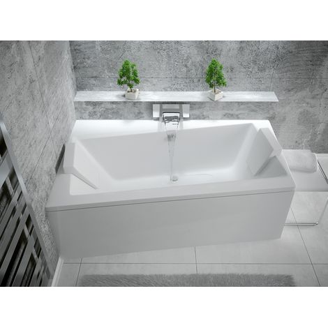 Bañera esquinera ZIANIGI ángulo izquierdo, con faldón - Dimensiones: 160cm