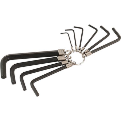 Sealey Premier Hex Key Set on Ring 10pc AK6148