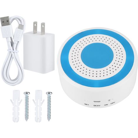 Kit sirène lumineuse et sonore sans fil 433MHz 100dB pour système d'alarme WiFi GSM US (1/5)