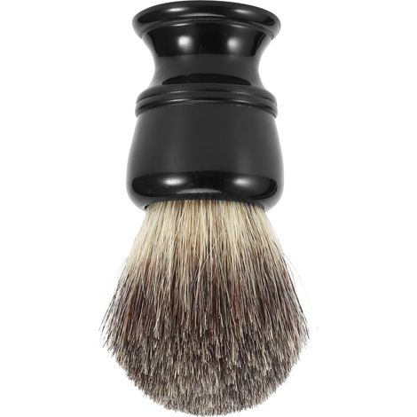 Blaireau de rasage de voyage socle résine à poils pour mousse à raser (1/5)