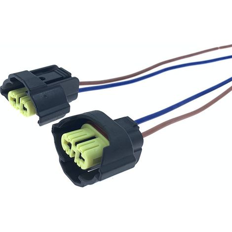 Car headlight socket H1H4H7/9005/9006H11H89 High temperature resistant pure copper wire headlight bulb fog light plug (1/4)