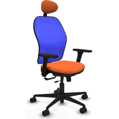 Chaise de bureau piqueras y crespo Jorquera noir mousse injectée (1/2)