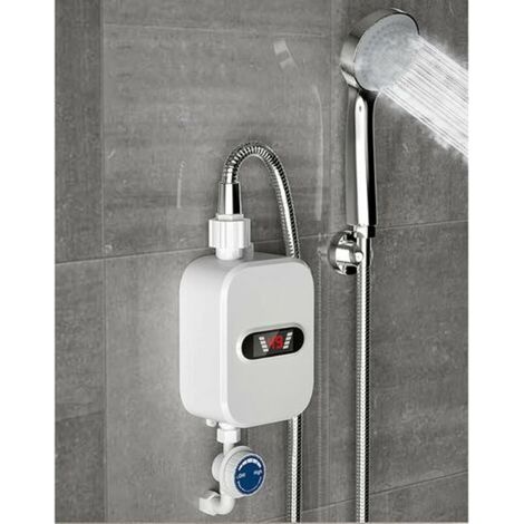 Elektrischer Durchlauferhitzer 3500 W 220 VKompakt für Küche und BadLED-AnzeigeIPX4 Wasserdichtigkeit