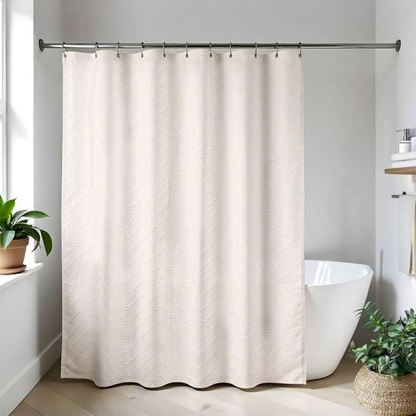 Tenda da doccia in microfibra 180x180cm - beige - Tendance