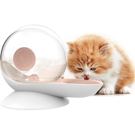 Fontaine à Eau Automatique pour Chats et Chiens de Petite et Moyenne Taille, en Forme d’Escargot, avec Distributeur d’Eau Transparent (2,8 L). (1/4)