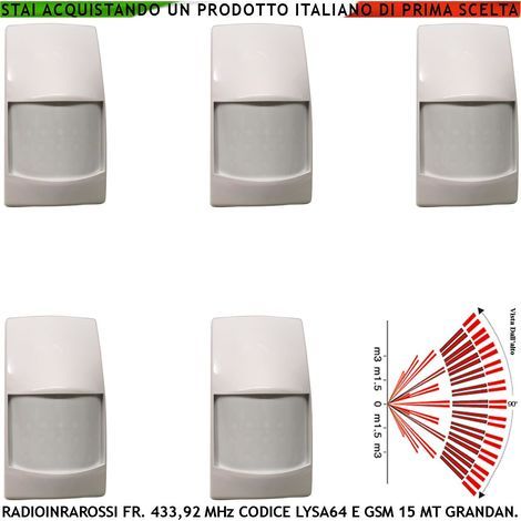Sensore Scasso Sismico Radio Fr. 433,92 MHz Tre Pezzi Per Antifurto Contatto Magnetico Contaimpulsi Per Switchallarm Ingresso NC Rilevatori Remoti Furto Codice SecurLysa Anticollisione Rileva Trapano (1/5)