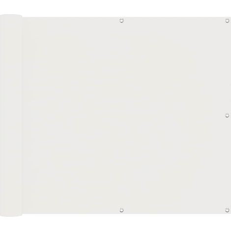 Balcony Screen White 100 x 400 cm Oxford Fabric vidaXL