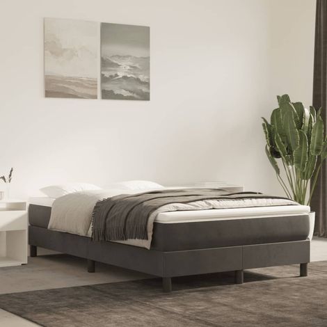 Luxe Matelas de lit à ressorts ensachés pour Adulte et Enfant - Gris foncé 120x200x20 cm BV429725 - BonneVie (1/5)