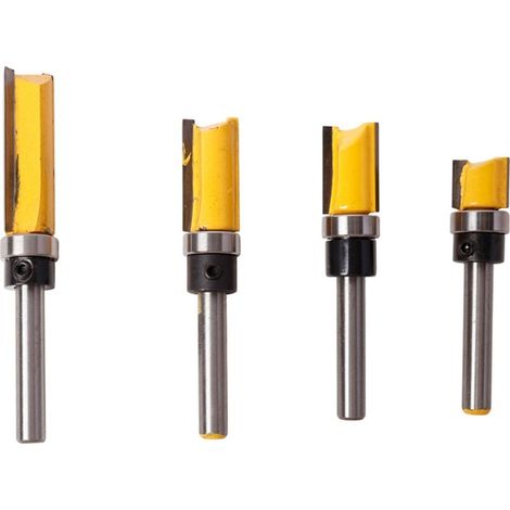 4 Pcs 6mm Router of Cool to Wood Cool has Copier Rod Affleurant Cutter Copie Router Router Router Groove Cutter Rod Cutting Steel (1/5)