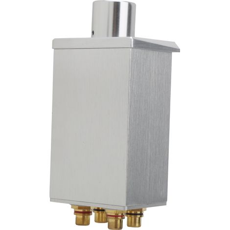 Hochpräziser, einstellbarer Lautstärkeregler, passiver Vorverstärker, Gehäuse aus silberfarbener Aluminiumlegierung mit Drehknopf (1/5)