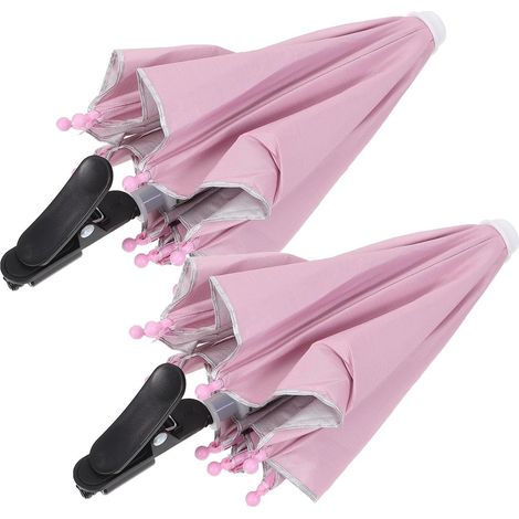 2 Pièces Support Parapluie Portable avec Base Clip en Métal et Tissu Double Couche pour Smartphone de Voiture Réduit Les Reflets, pour Voyage et Plage (1/5)