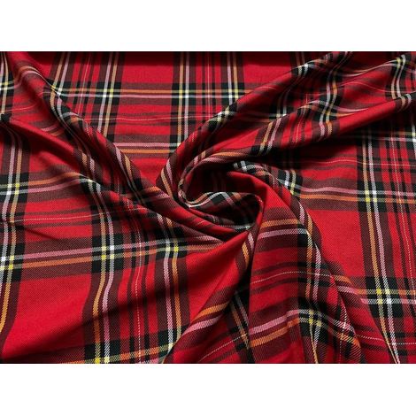Tela de cuadros escoceses, 4 estampados grandes, R1/4 m