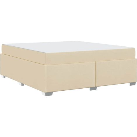 Estructura de cama Crema 180 x 200 cm tela vidaXL (1/5)