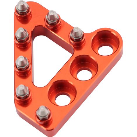 Modified off-road motorcycle foot pedals: Kvis K16 K18 with adjustable front and rear brake levers and foot pedals. (1/4)