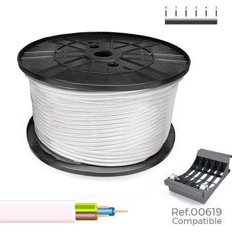 SEDILES Tubo tubolare H05VV-F 300/500V 3G2.50mm² colore bianco 100m (bobina Ø40x20cm)