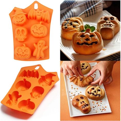 Moule à bonbons et chocolats en silicone 2 pièces : moule flexible pour bonbons durs ou gommeux, formes originales, idéal pour mini muffins, friandises et tablettes de chocolat - plateaux marron (1/5)