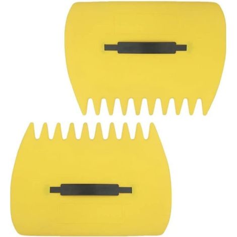 Lot 2 Racleurs Feuilles Morts Jaunes Mains Râteaux Préhenseurs Grand Jardin Ramasse Feuilles Débris Pelouse Outils Vert Travail (1/5)
