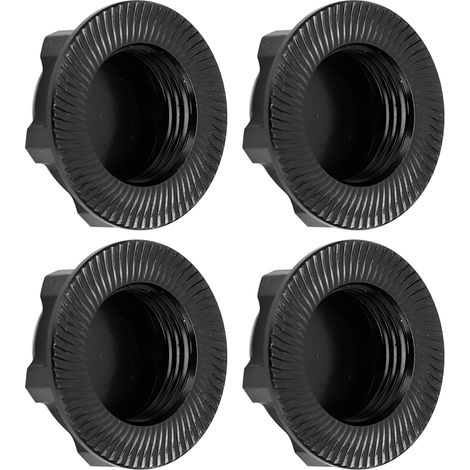 Écrous de roue hexagonaux légers en alliage d'aluminium 17 mm, anti-desserrage et étanches à la poussière, pour voiture RC 1/8, noir (1/5)