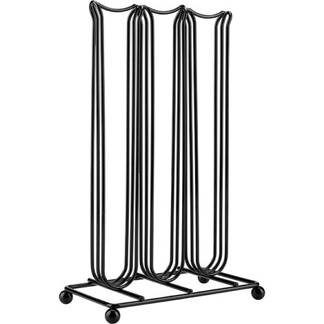 Support de rangement pour capsules de café en fer chromé noir, pouvant contenir 42 capsules. (1/5)