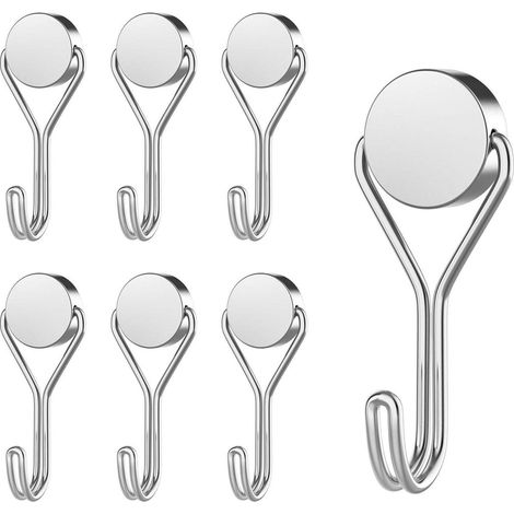 Magnethaken Küche Kühlschrank Büro 6 Stück 16g Silber einzelhaken (1/5)