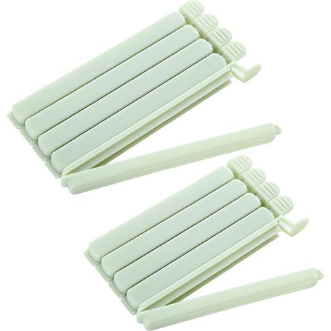 10 Pièces Alimentaire D'étanchéité Clips, 15/12cm Pince Sachet Alimentaire, Pince Sachet Cuisine Réutilisable, Pince Fermeture Sachet pour Emballage Cuisine Bonbons Snack (1/5)