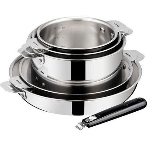 Casserolerie Lagostina ESPERTA TRIPLY ABNEHMBARE GRIFFE Set 6 Stück