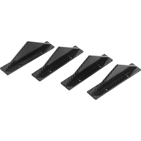 Kit diffuseur de pare-chocs arrière universel noir, aileron de pare-chocs arrière, accessoires de style modifiés pour voiture (1/5)