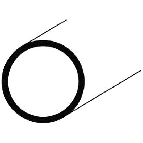 Aluminium Rundrohr-Profil 1mm Stärke, Alu, Profil, Rund, natur eloxiert 15 mm 1 Meter (1/2)