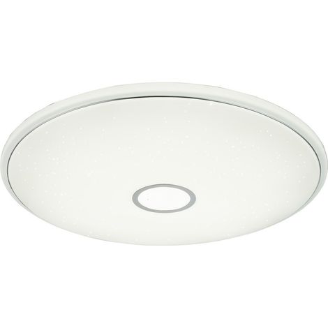 Globo Connor Plafonnier encastré LED blanc 79 cm, intensité variable 2 700-6 500 K, télécommande et minuterie
