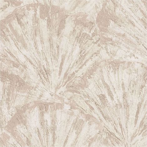 Plaster look wallpaper wall Profhome 781982 hot embossed non-woven wallpaper textured with abstract pattern subtly shimmering cream pale brown ivory 5,33 m2 (1/5)