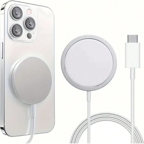 Chargeur sans fil magnétique de 15W, compatible avec la série iPhone 17 Pro Max, 17 Pro, 17 Air, 17, 16, 15, 14, 13, 12, 11 (1/5)