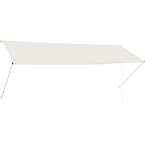 Maison Exclusive - Tenda da Sole Retrattile 350x150 cm Crema (1/5)