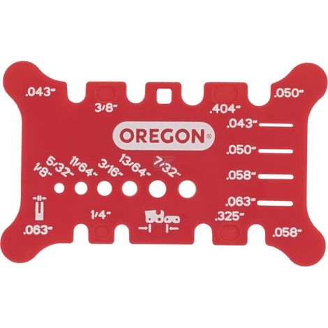 Prüfschablone für Sägeketten und Führungsschienen OREGON 556418 (1/3)