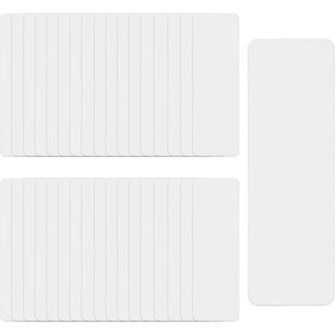 Lot de 50 Planches de Répartition pour Ruban Washi, 5x15 Cm en PVC Givré, Règles de Découpage Multifonctions pour Scrapbooking, Accessoires DIY pour Création d'Albums Photo et Journaling (1/4)
