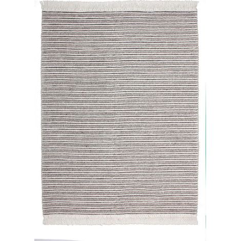 Tapis fait main natura 110 naturel gris - 120 x 170 cm