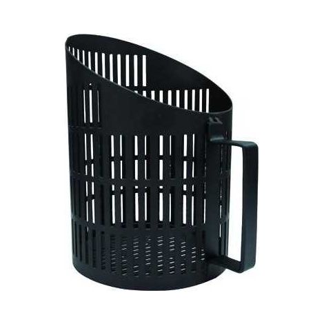 Paletta per Pellet Vigor Acciaio Nero Forata 15X18,5X22