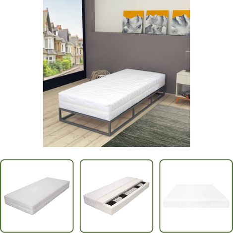 Sommeil profond - Matelas 100 x 200 cm 7 zones Ressort ensaché 20 cm H3 (1/5)