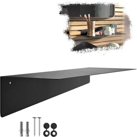 SOTECH Design Wandregal HOVER-VII 35 x 13 x 8 cm inkl. Befestigungsset für Wandmontage, schwarz, 1 Stück (1/5)
