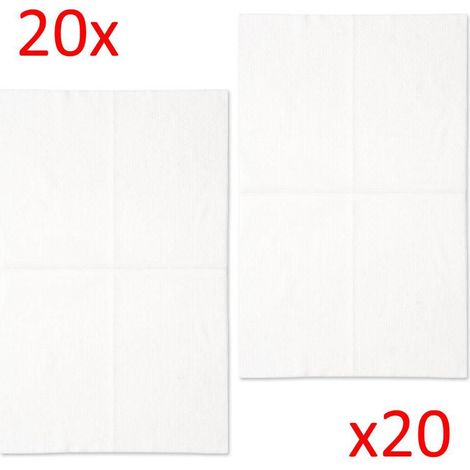 Polti kit 20x panni canovacci elettrostatici cattura polvere per scopa Moppy