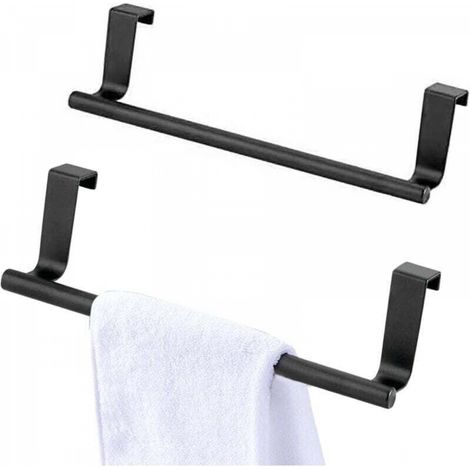 2 Porte Torchon Cuisine, Accroche Torchon, Rail de Suspension en Acier Inoxydable Pour Cuisine Et Salle de Bain, Porte Serviette Salle de Bain Sans Percage,Porte Torchon (1/4)