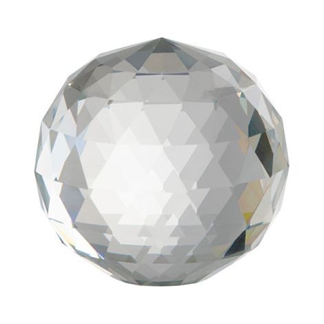 Presse papier boule de Cristal transparente 8x8x8cm (1/3)