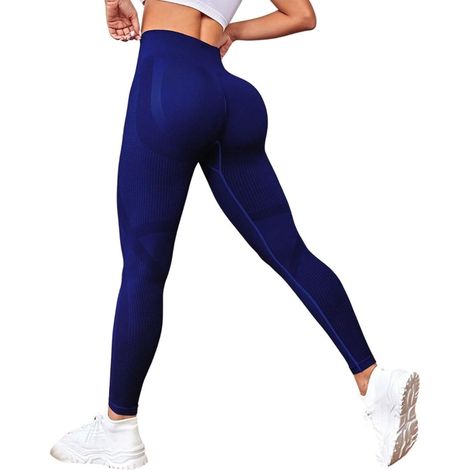 Naadloze, aansluitende sportshort voor dames met hoge taille – fitnessshort – yogabroek (1/5)