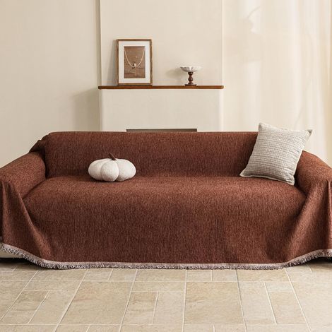 Housse de protection pour canapé 180 x 340 cm – Chocolat
Housse de canapé en chenille (style vintage moderne) – Résistante aux poils et aux griffes d'animaux (chats et chiens) (1/5)