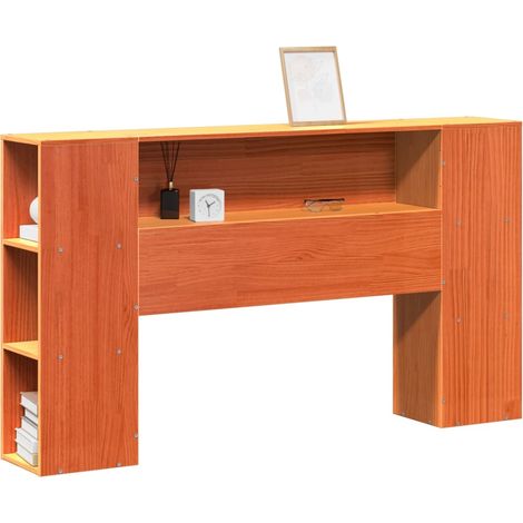 Maison Exclusive - Cabecero de cama almacenaje madera maciza pino (1/5)